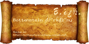 Bottenstein Örkény névjegykártya
