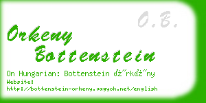 orkeny bottenstein business card